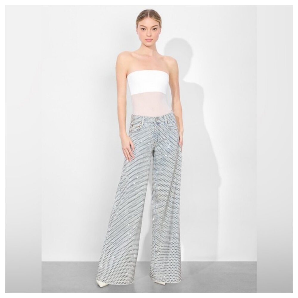 Alice and Olivia TRISH EMBELLISHED JEAN